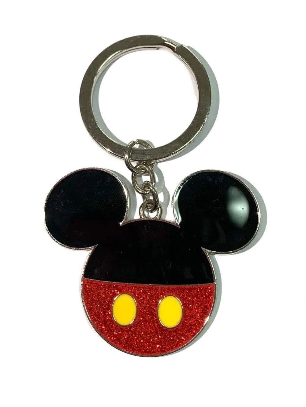New Disney Black & Red Mouse-Shaped Keychain Bag Charm